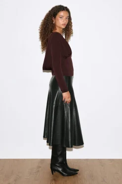 Gina Tricot Draped back top Brun Best