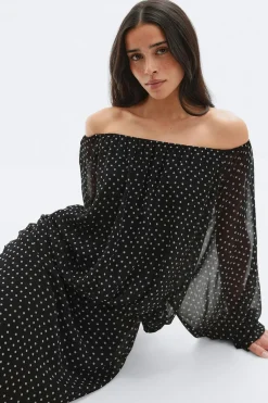 Gina Tricot Draped dre Svart Hot