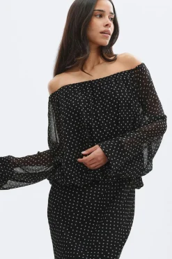 Gina Tricot Draped dre Svart Hot