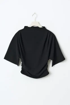 Gina Tricot Drapy top Svart Outlet