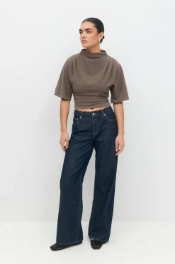 Gina Tricot Drapy top Beige Hot