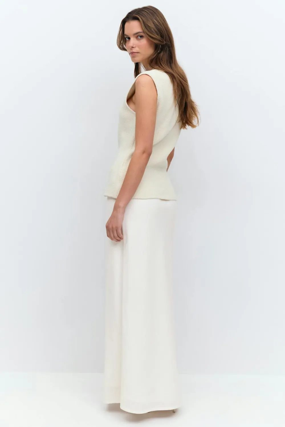 Gina Tricot Drawtring axi kirt Hvit Online