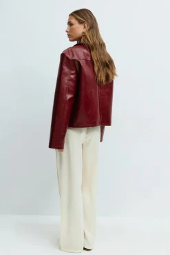 Gina Tricot Drawtring atin trouer Gul