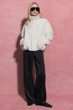 Gina Tricot Drawtring atin trouer Svart Online