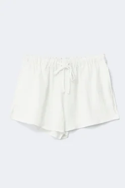 Gina Tricot Drawtring hort Hvit