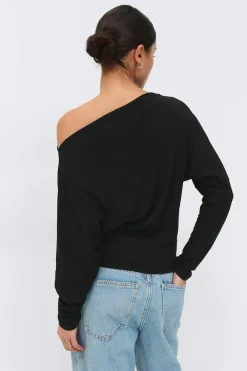 Gina Tricot Dropped houder top Svart Hot