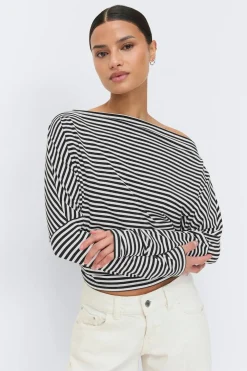 Gina Tricot Dropped houder top Hvit Discount