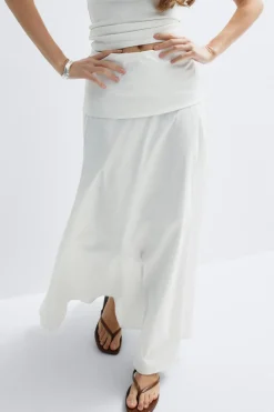 Gina Tricot Dropped wait kirt Hvit New