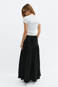 Gina Tricot Dropped wait kirt Svart Online