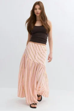 Gina Tricot Dropped wait kirt Rosa New