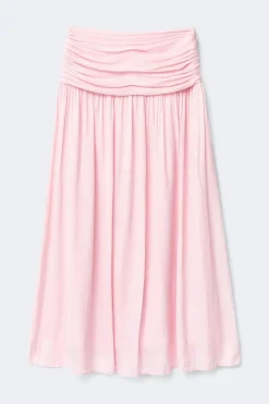 Gina Tricot Dropped waist skirt Rosa Best