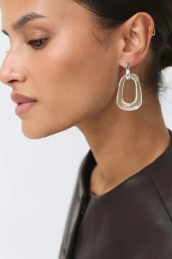 Gina Tricot Earrings Sølv Sale
