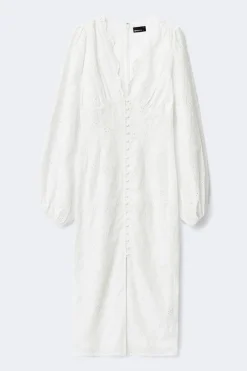 Gina Tricot Embroidery dress Hvit Online