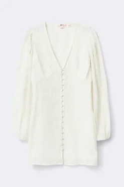 Gina Tricot 14+ ebroidery dre Hvit Outlet