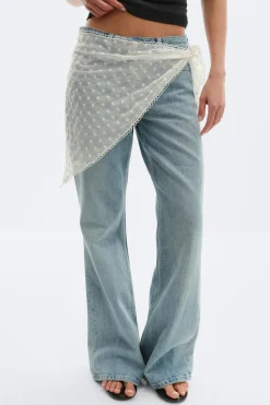 Gina Tricot Embroidery hip scarf Hvit Online