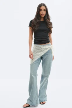 Gina Tricot Embroidery hip scarf Hvit Online