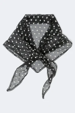 Gina Tricot Embroidery hip scarf Svart Discount