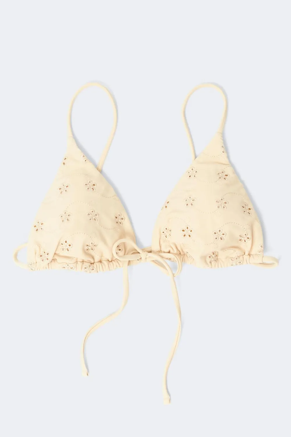 Gina Tricot Ebroidery triange bikini top Gul Hot