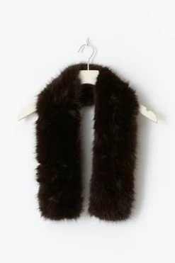 Gina Tricot Faux fur plush scarf Brun Best
