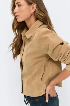 Gina Tricot Faux uede hort jacket Beige Hot