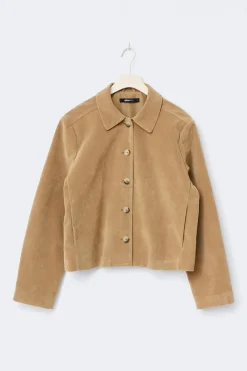 Gina Tricot Faux uede hort jacket Beige Hot
