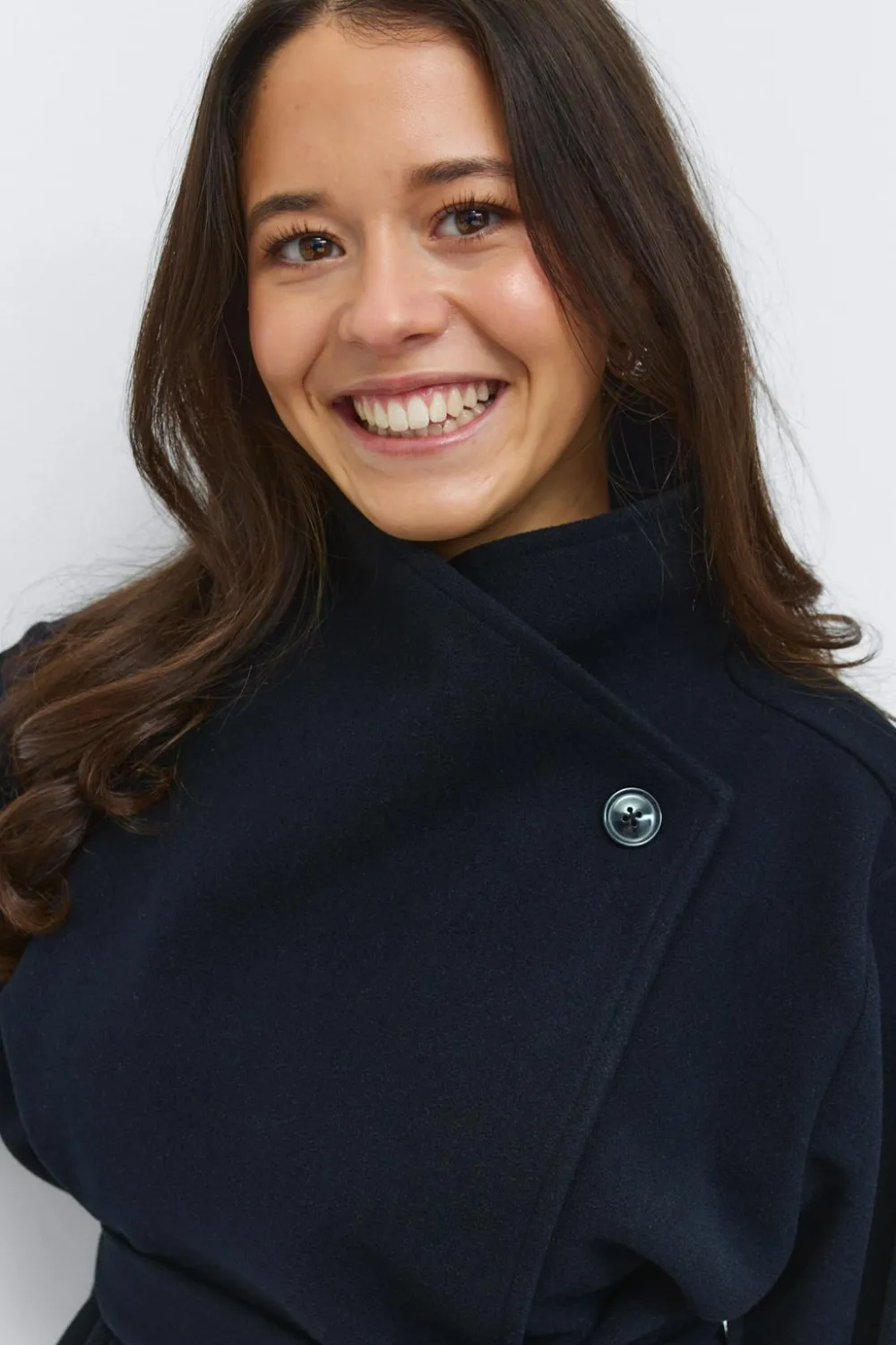 Gina Tricot 14+ fet wrap jacket Blå Online