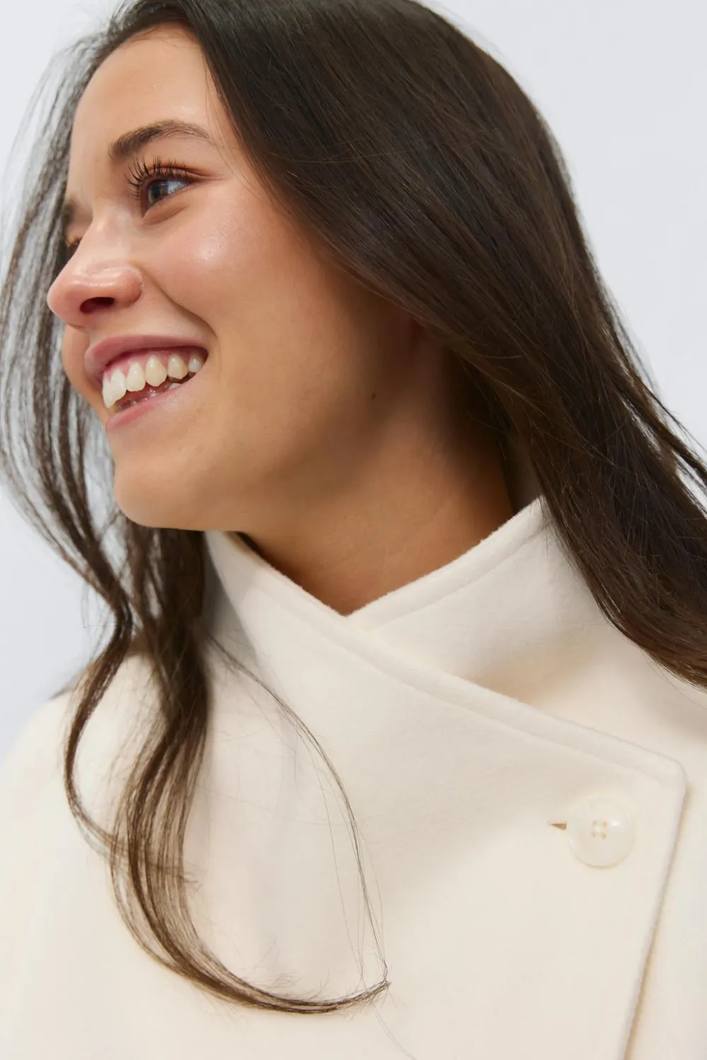 Gina Tricot 14+ fet wrap jacket Hvit Online