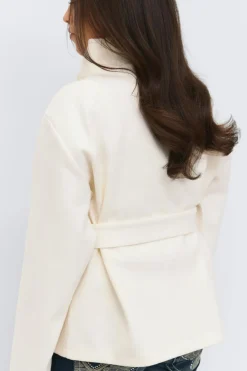 Gina Tricot 14+ fet wrap jacket Hvit Online