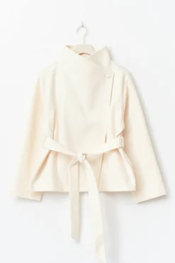 Gina Tricot 14+ fet wrap jacket Hvit Online