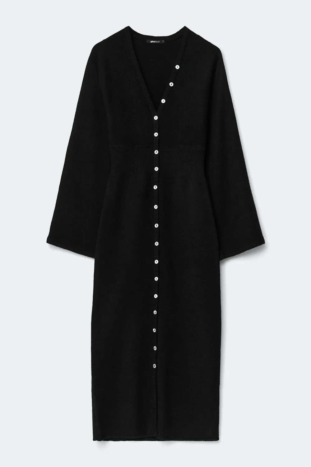 Gina Tricot Fitted knitted dre Svart Hot