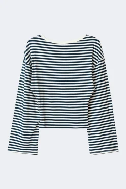 Gina Tricot 14+ fitted ong eeve top Blå Hot