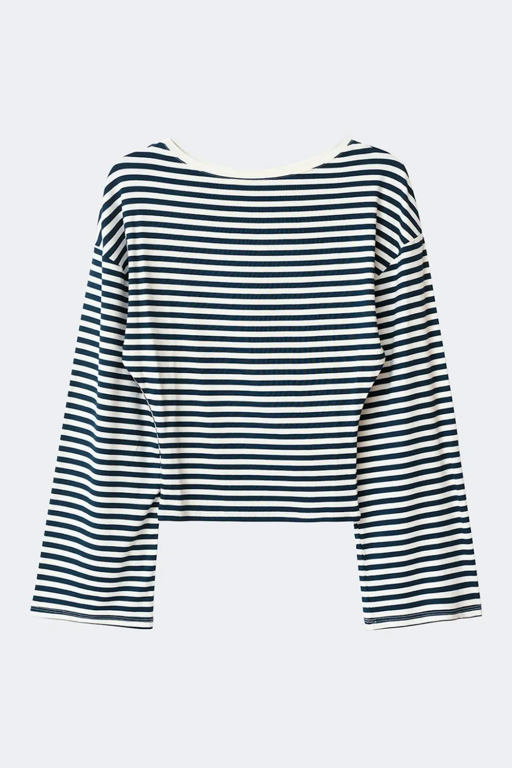 Gina Tricot 14+ fitted ong eeve top Blå Hot
