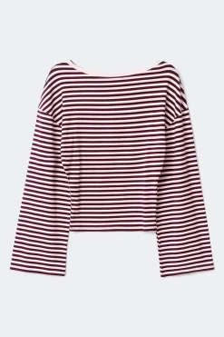 Gina Tricot 14+ fitted ong eeve top Rosa Hot