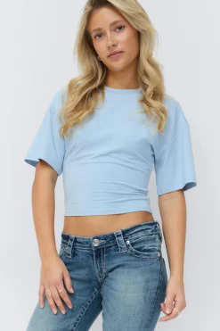 Gina Tricot 14+ fitted tee Blå Best