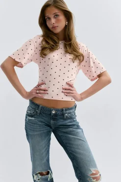 Gina Tricot 14+ fitted tee Rosa New