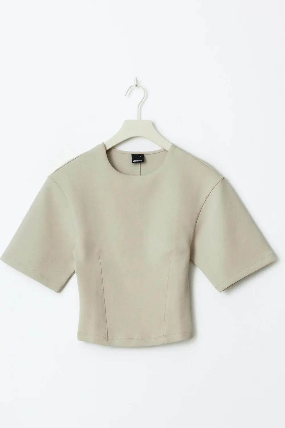 Gina Tricot Fitted top Beige Outlet