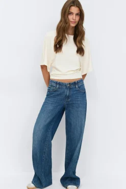Gina Tricot Fitted top Hvit Outlet