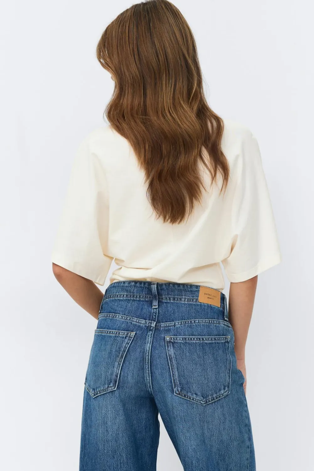 Gina Tricot Fitted top Hvit Outlet