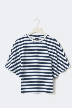 Gina Tricot Fitted top Blå Outlet