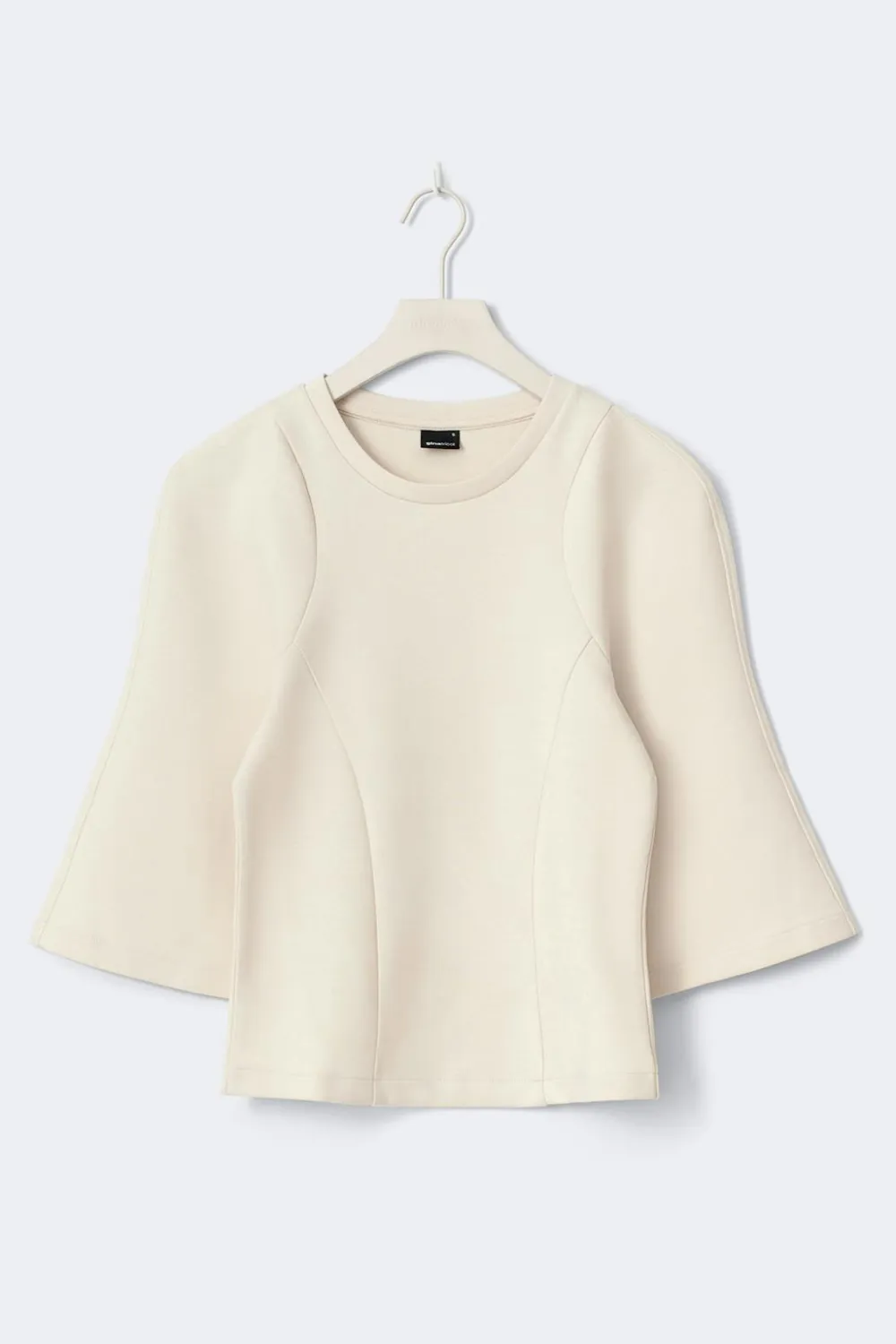 Gina Tricot Fitted top Hvit Sale