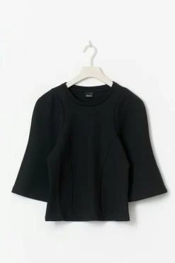 Gina Tricot Fitted top Svart Outlet