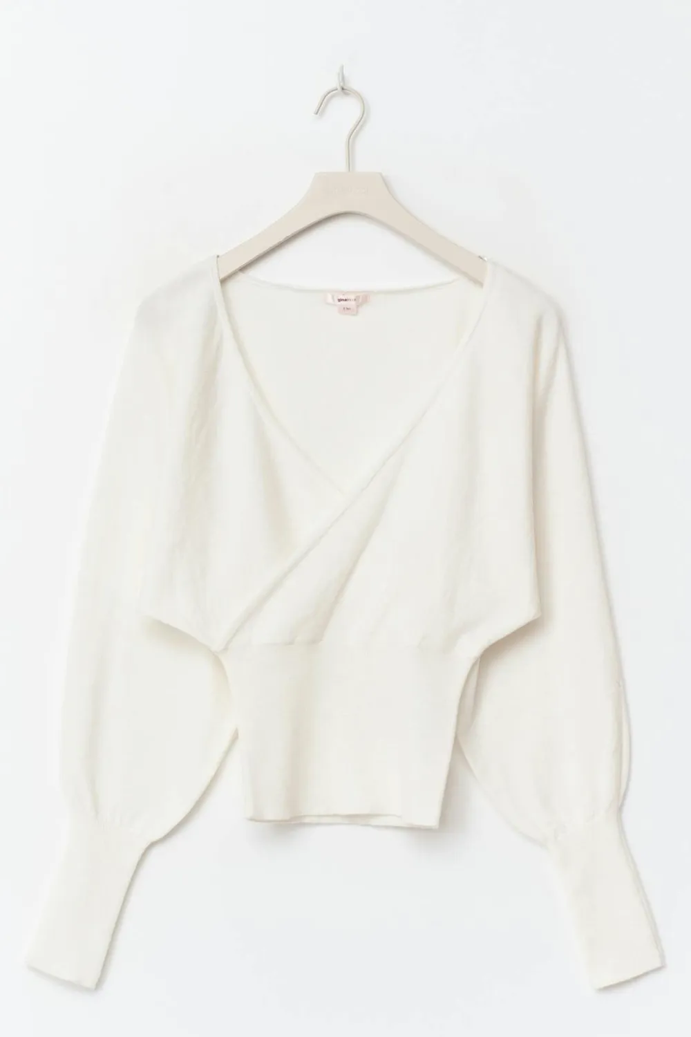 Gina Tricot 14+ fitted wrap weater Hvit Best