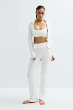 Gina Tricot Fare yoga tight Hvit Clearance