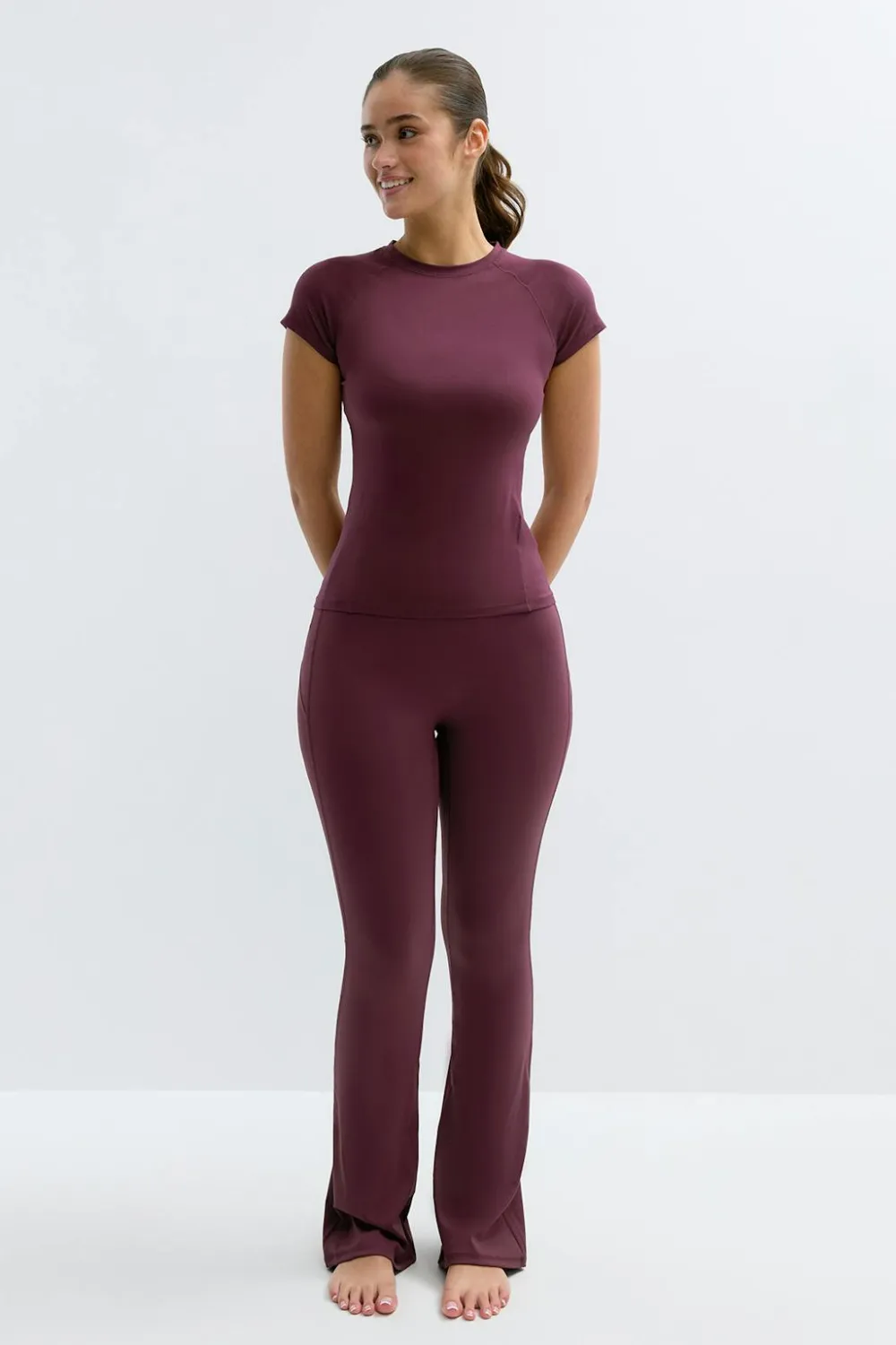 Gina Tricot Fare yoga tight Rød Hot