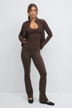 Gina Tricot Fare yoga tight Brun Discount