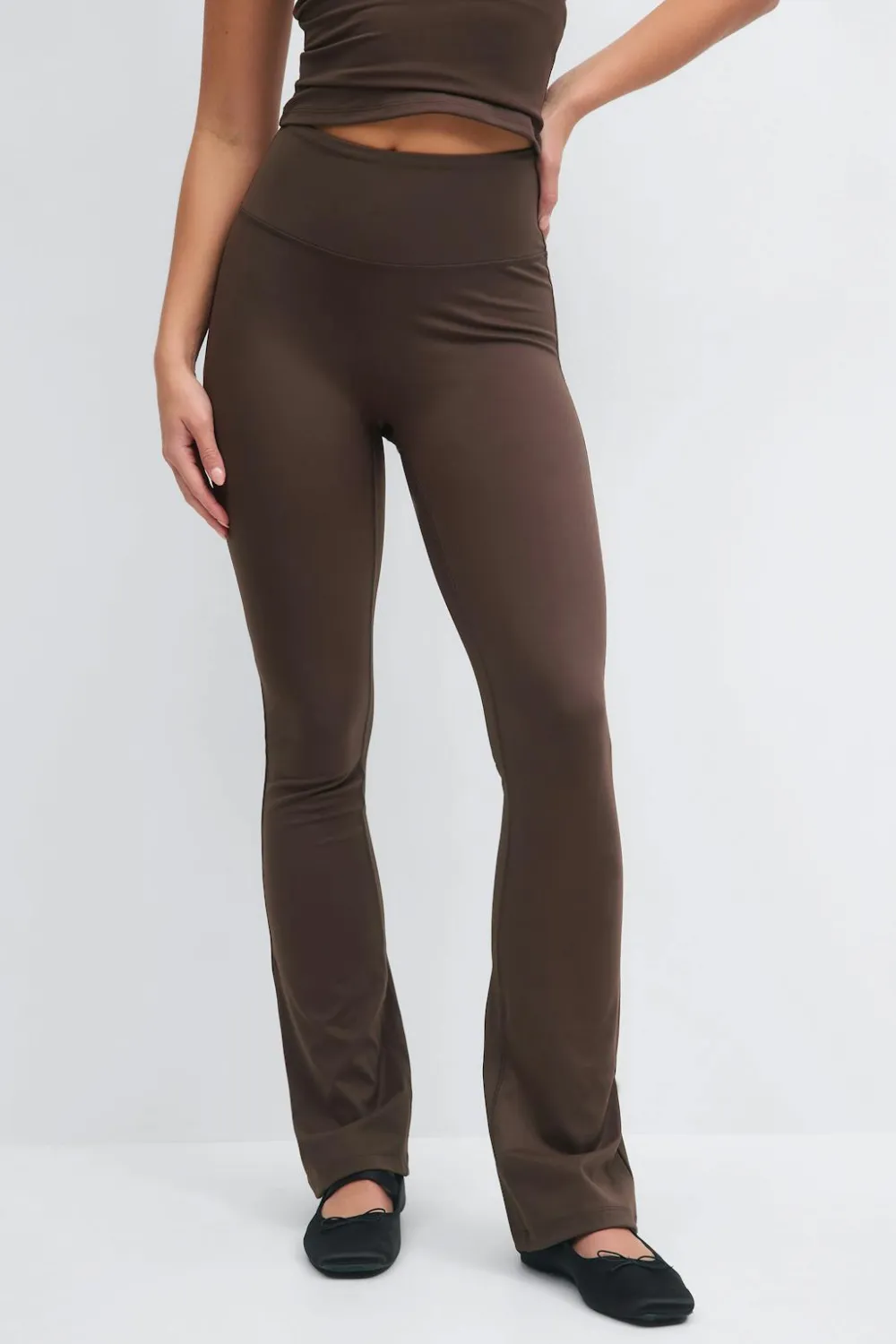 Gina Tricot Fare yoga tight Brun Discount