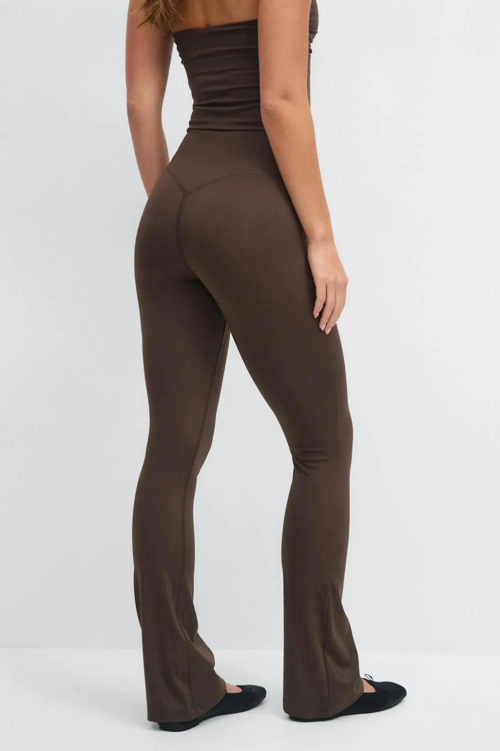 Gina Tricot Fare yoga tight Brun Discount