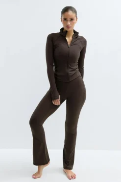 Gina Tricot Fare yoga tight Brun