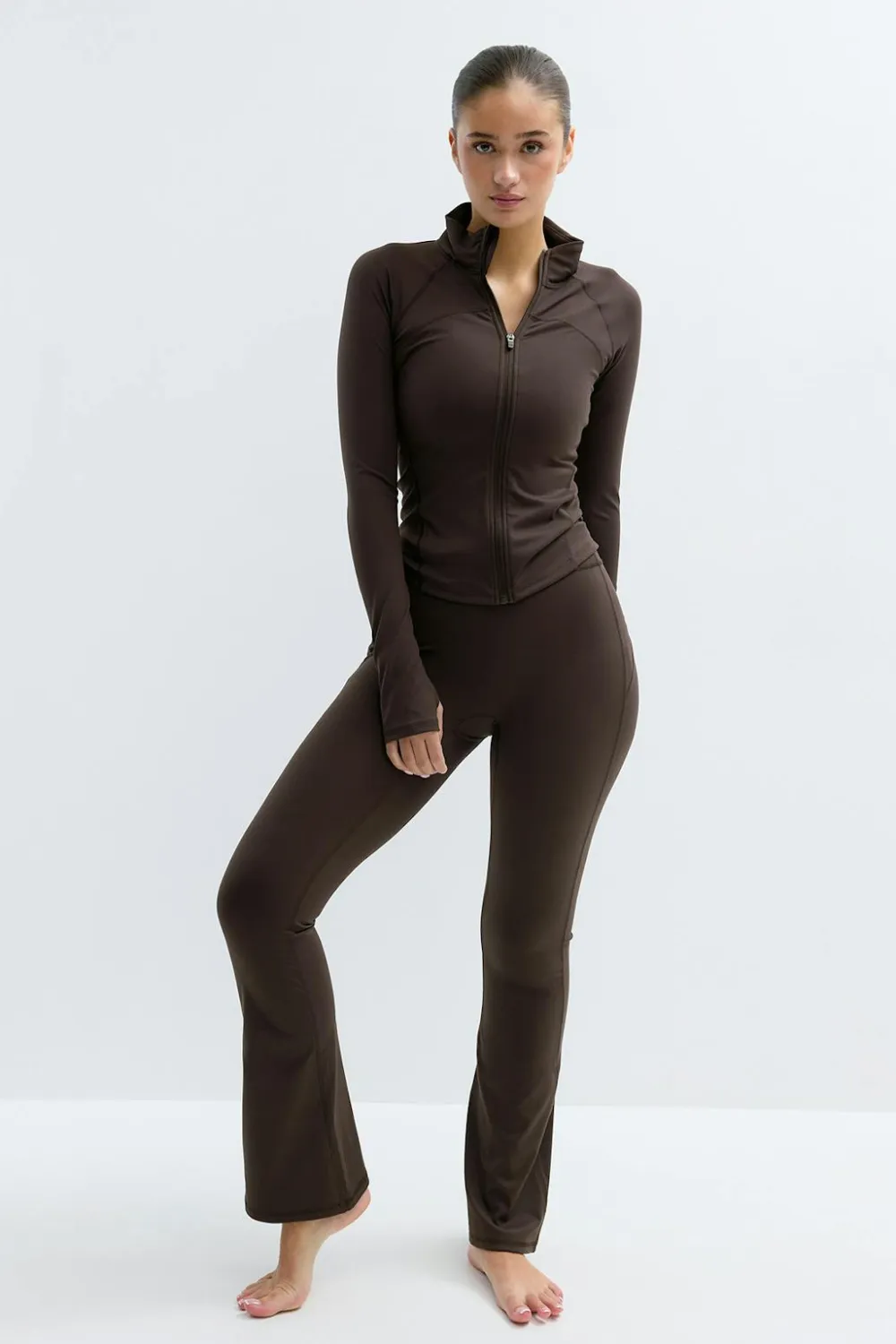 Gina Tricot Fare yoga tight Brun