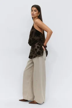 Gina Tricot Fora haterneck top Brun Hot